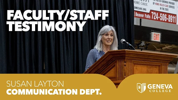 Faculty/Staff Testimony: Susan Layton