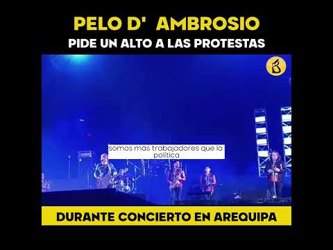 Aniversario de Arequipa: Pelo D’ Ambrosio pide un alto a las protestas contra el gobierno