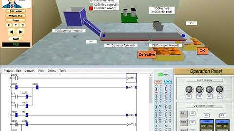 MITSUBISHI PLC Programming and Simulation F 4 Sorting Defective Parts