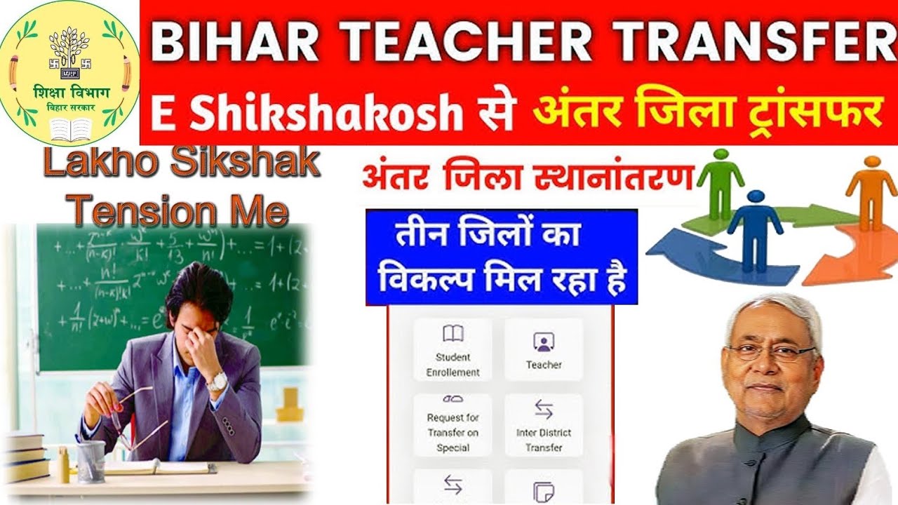 Inter district transfer application filling process 