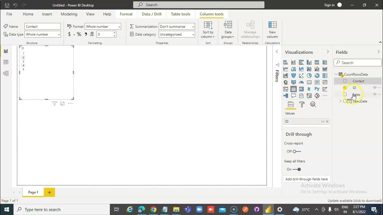 Lesson46 power bi dax countrows power bi 1000 videos youtube