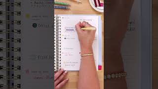 How I plan out my whole week!!🪴 #planner