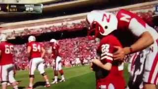 Team Jack Hoffman runs for a touchdown Nebraska Huskers