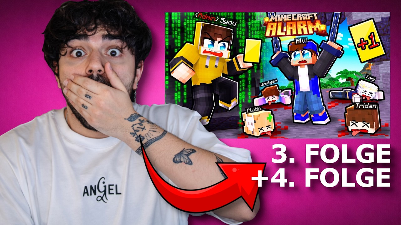 MINECRAFT ALARM ZUSAMMENFASSUNG REAKTION 3. + 4. FOLGE