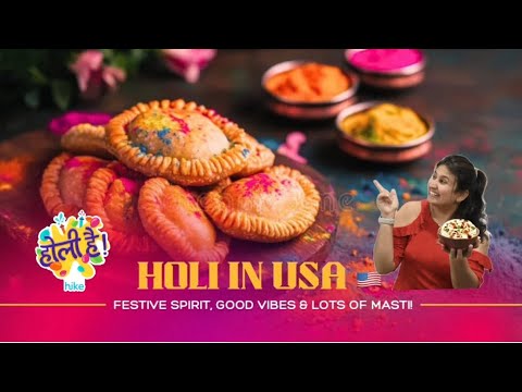 First Holi Celebration In The USA 🇺🇸 Holi Party With Friends #