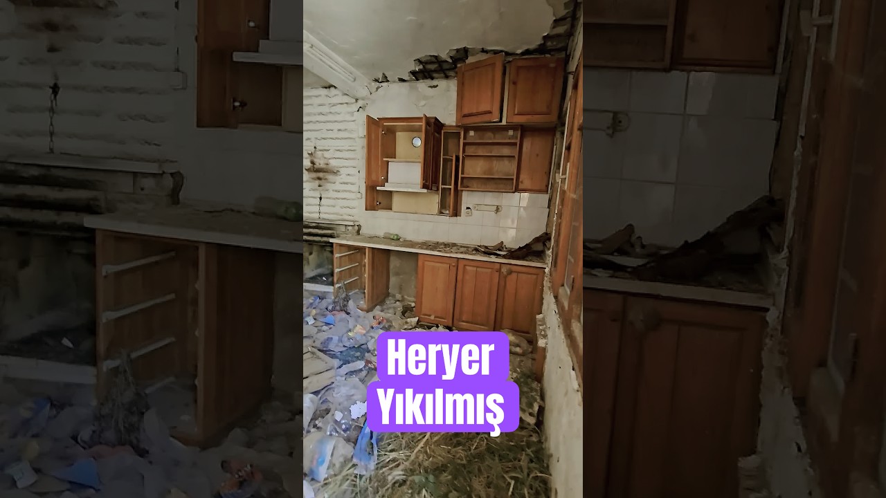 Heryer Yıkılmış | Terk Edilmiş Ev 🥺📜 #shorts #gizemli