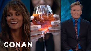 Halle Berry Thinks Conan Looks Like An Aperol Spritz | CONAN on TBS