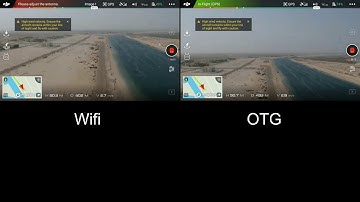 DJI Spark Range Test Wifi vs OTG DJI Go app 4.2.16 (Android)