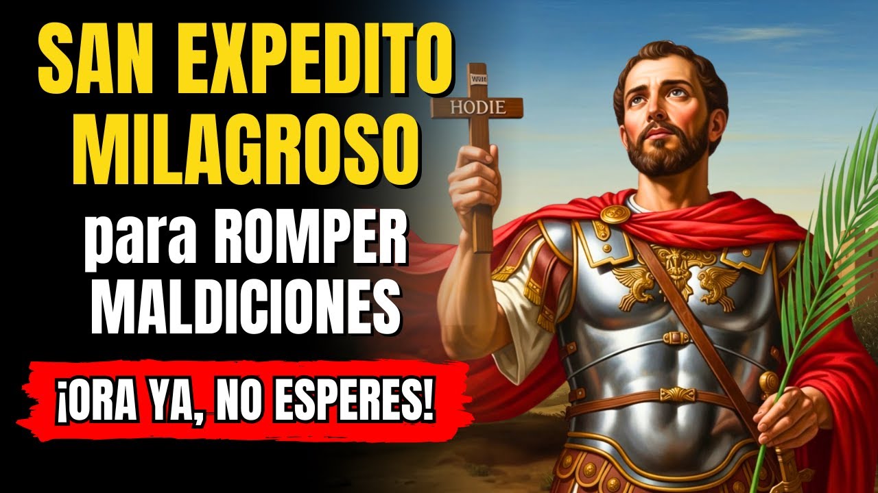 🛡️ ORACIÓN FUERTE a SAN EXPEDITO 🙏 para ROMPER MALDICIONES ✨ LIBERACIÓN TOTAL