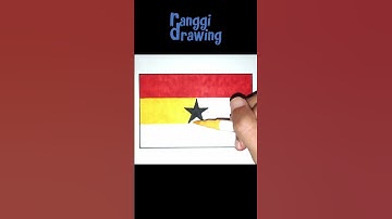 Drawing Ghana Flag