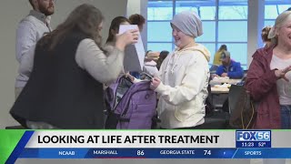 Young cancer patients had the chance to 'unlock their future' at a special college fair