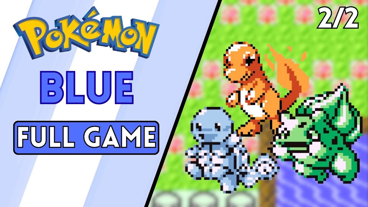Pokemon Blue (In Color) FULL GAME Longplay/Walkthrough - No Commentary (Part 2/2)