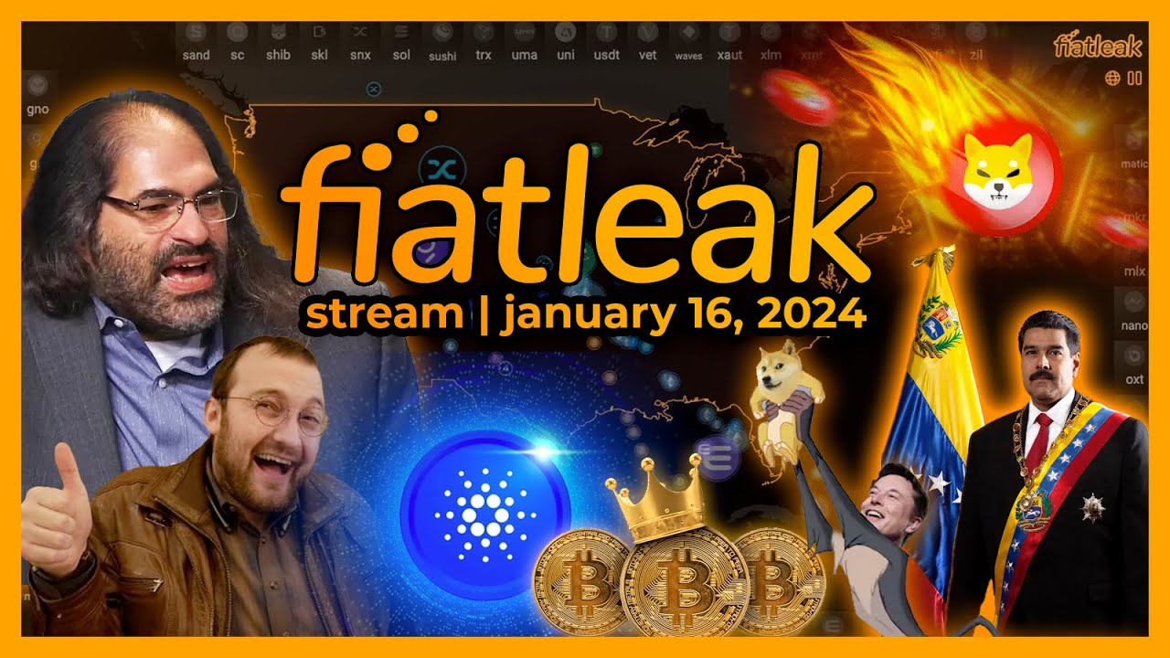 FiatLeak Livestream | Jan. 16, 2024: Live Look At Crypto Market $xrp