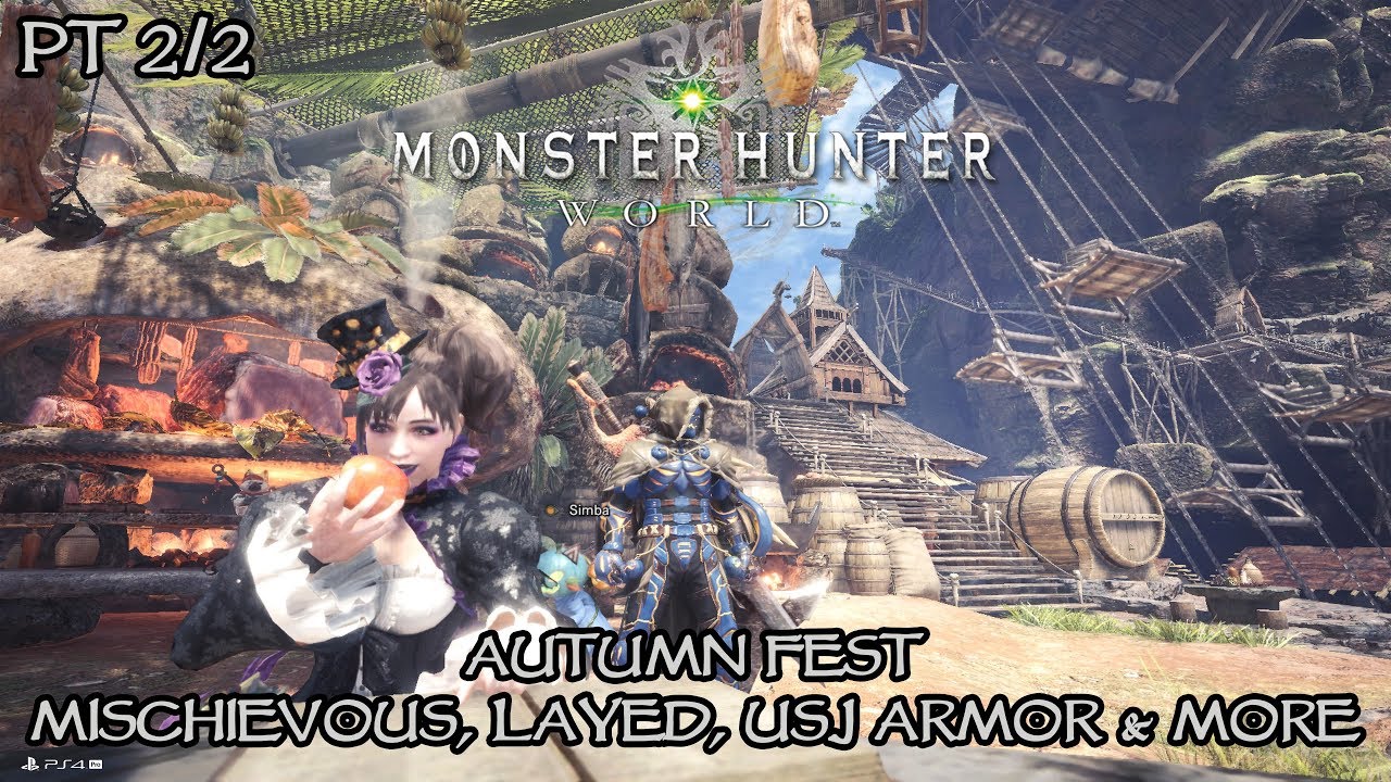 Spooky Armors Handler Autumn Event Part 2 2 Monster Hunter World Ps4 Pro Youtube Spooky Armors Handler Autumn Event Part 2 2 Monster Hunter World Ps4 Pro Youtube