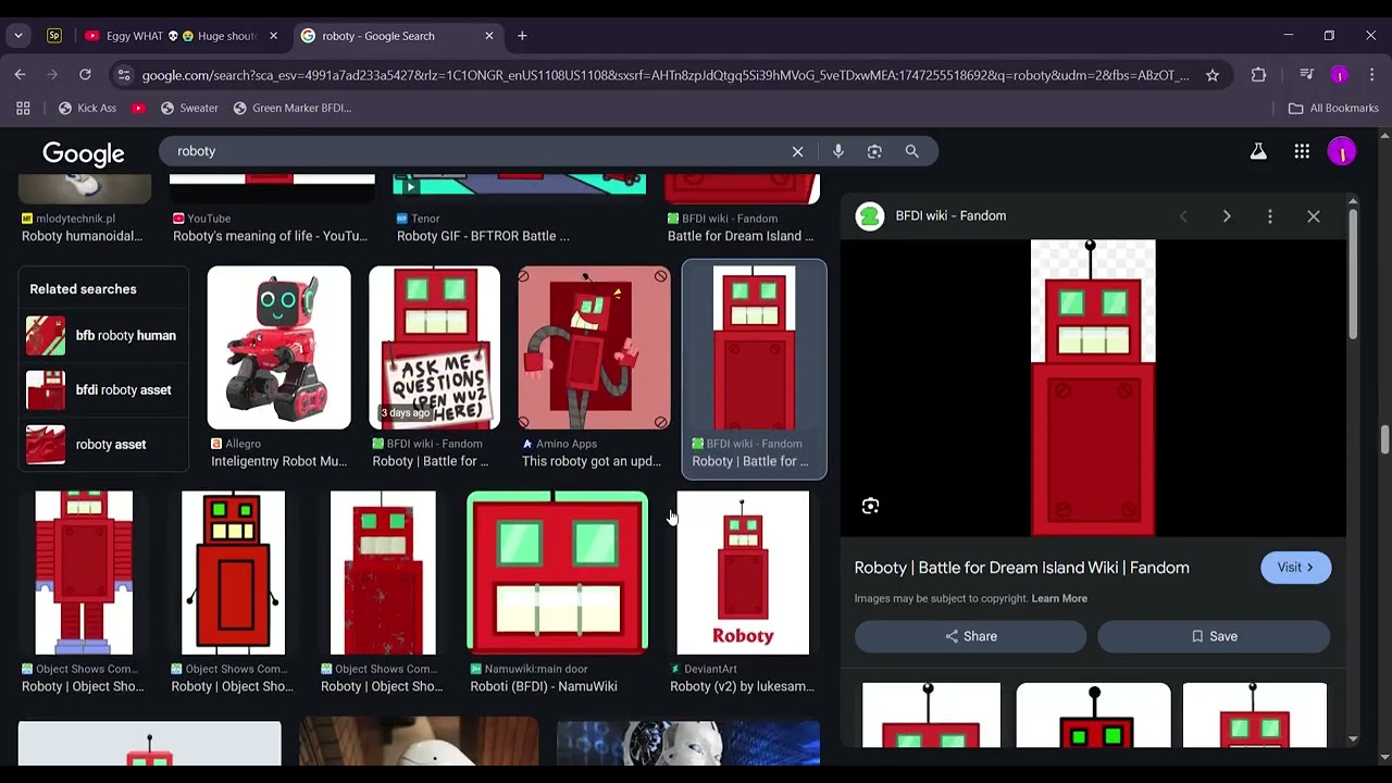now I know not to search up my favorite BFDI character
