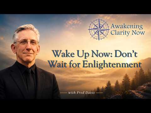 Wake Up Now: Don't Wait For Enlightenment #freddavis #nonduality #awakeness #awakening