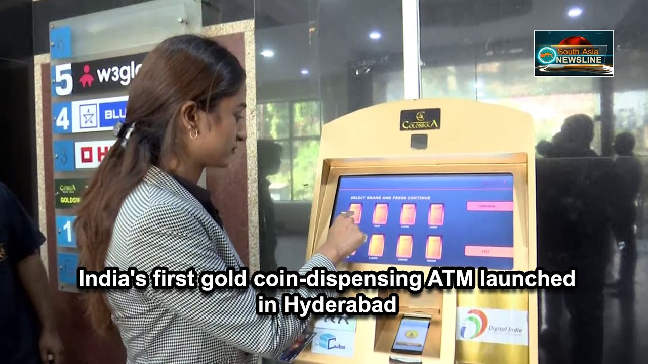 India's first gold coin-dispensing ATM launched in Hyderabad