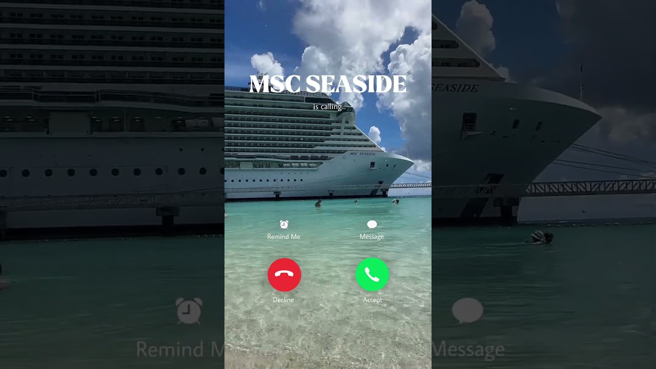 MSC SEASIDE is calling  🚢  #msccruisesofficial #cruise #travelblogger #morandofora #bahamas