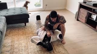 Bjj Solo Drills With Dummy - Knee In Belly 1