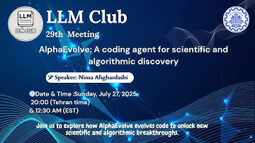 session 29 : AlphaEvolve: A coding agent for scientific and algorithmic discovery