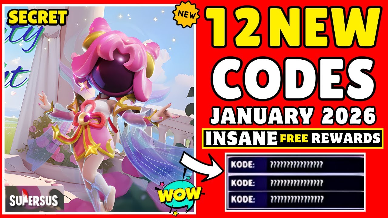 *Новый* промокод на 16 января 2026 года | Промокоды Super Sus 2026 | Super Sus | Подарочные коды ...
