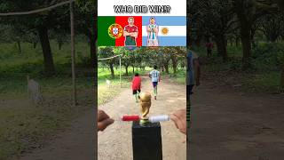 ⚽️ FIFA World Cup CHALLENGE Ronaldo Messi | WHO DID WIN!? #shorts #ronaldo #messi #challenge #viral