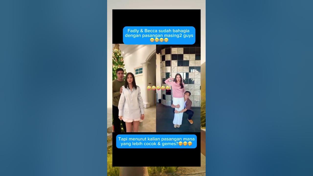Masih inget gimana bucinnya Fadly & Becca dulu😉🤭🤪 #fadlyfaisal #rebeccaklopper #maudyayunda