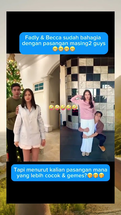 Masih inget gimana bucinnya Fadly & Becca dulu😉🤭🤪 #fadlyfaisal #rebeccaklopper #maudyayunda