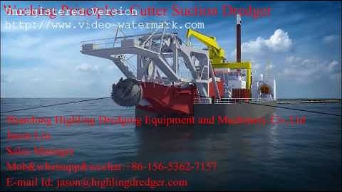 Working Principle -- Cutter suction dredger.