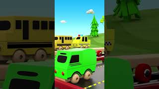 #Shorts Learning Street Vehicles Names For Children With Wooden Toy Train 3D Kids Videos 2023