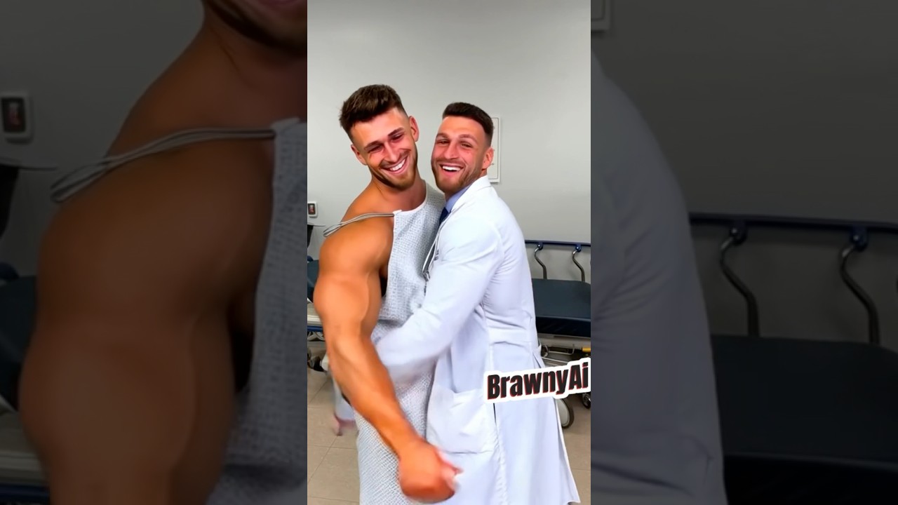 A doctor and his patient celebrating the recovery from the surgery! ❤️🥰 