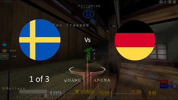 Sweden vs Germany POV link Quake 3 Arena CTF q3wcp1 2005-08-03 game 1 of 3