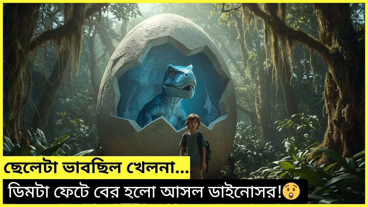 স্কুলব্যাগ খুলতেই  ভেতর থেকে বের হলো আস্ত এক ডাইনোসর! 🦖😱 । movie explain Bangla ।