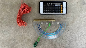 DIY Clinometer - homeschooling, trigonometry, real world uses, over-the-top plumb bob!