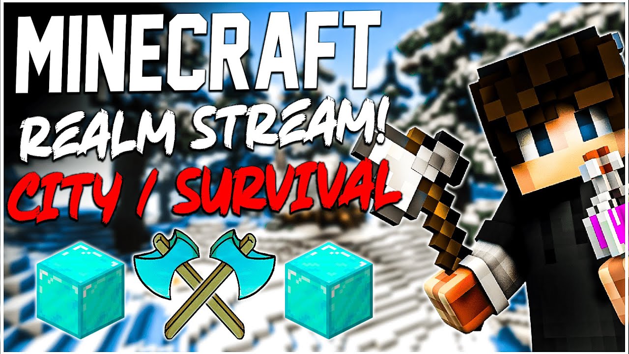 MINECRAFT | CITY WORLD GROWING | REALM TUESDAY