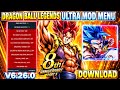 Dragon Ball Legends V6.26.0 Ultra Mod Menu Apk / 15+ Ultra Mod Features/ DB Legends Hack