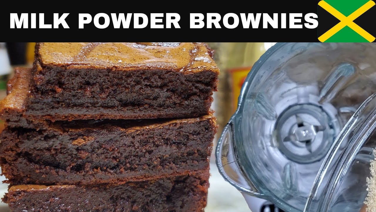 JAMAICAN BROWNIE IN A BLENDER How to make milk powder brownies YouTube