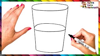 How To Draw A Glass Of Water Step By Step π₯ Glass Of Water Drawing Easy How To Draw A Glass Of Water Step By Step π₯ Glass Of Water Drawing Easy