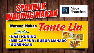 cara buat spanduk warung makan di photoshop