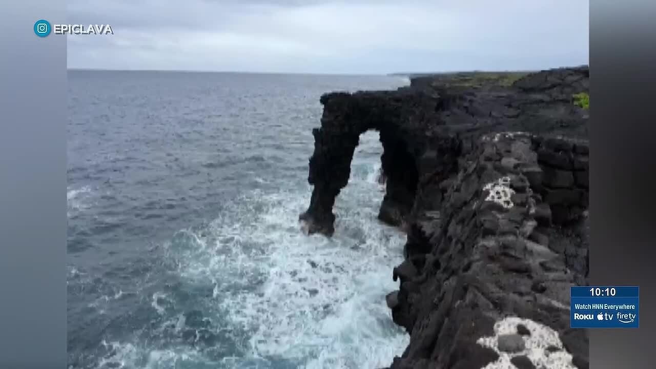 Famed 90-foot Holei Sea Arch collapses on Hawaii Island