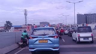 Perempatan Polda Samapai Dengan Fly Over Sekip Palembang... Menuju Ptc Mall Macet