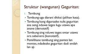 Sinau Geguritan