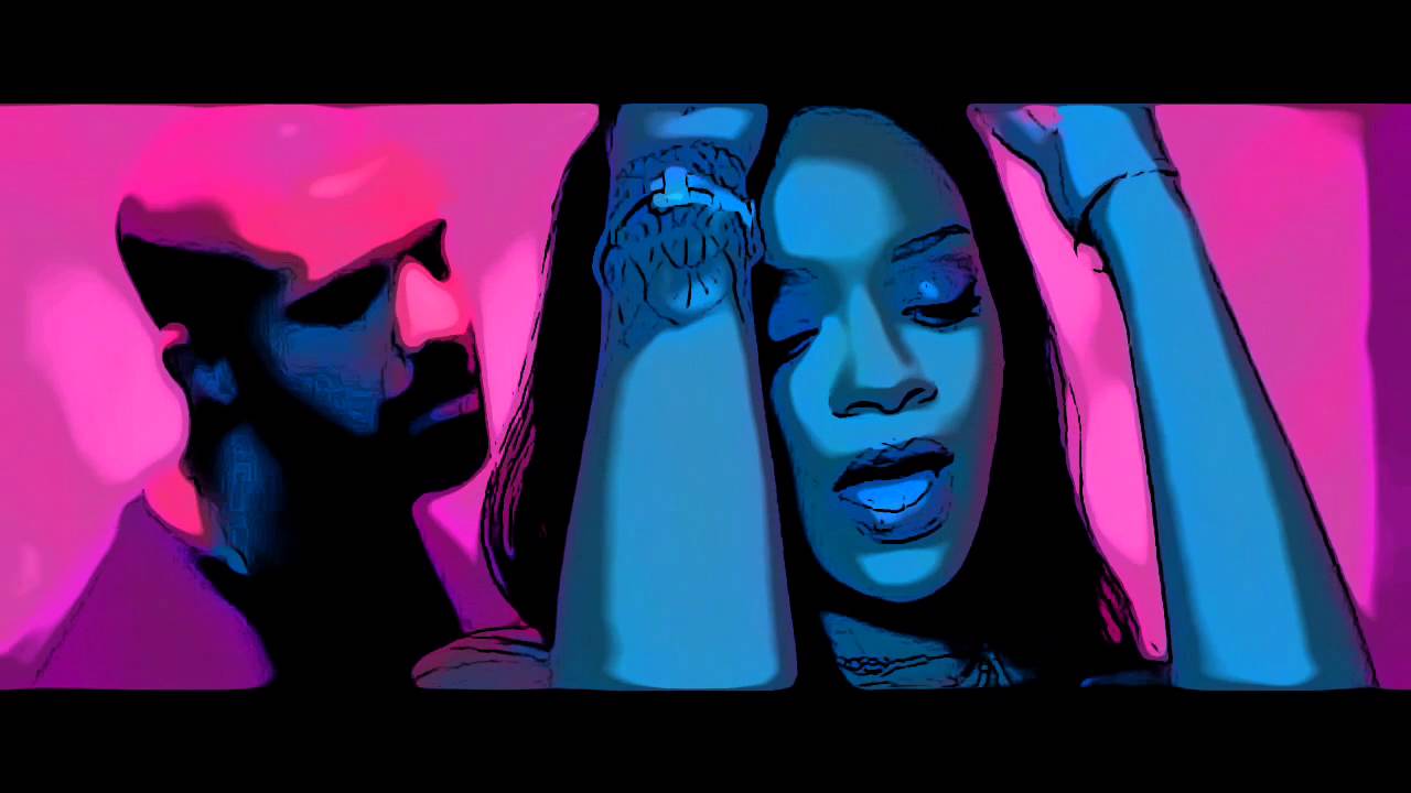Rihanna Drake Work Cartoon
