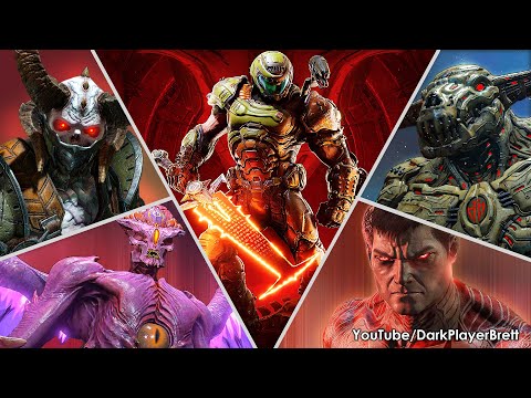 DOOM Eternal - All Bosses With Cutscenes (Ultra Violence) [4K 60FPS] PC