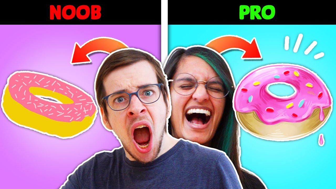 HVEM KAN TEGNE DEN LÆKRESTE DONUT? - Roblox Speed! Draw!