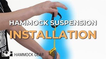 How to install suspension on your gathered end hammock