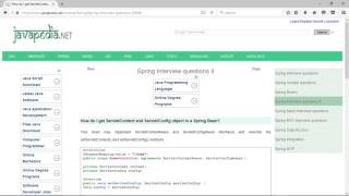 How do I get ServletContext and ServletConfig object in a Spring Bean? | javapedia.net