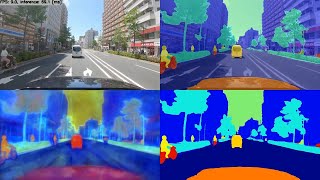Segmentation using PaddleSeg CityscapesSOTA with TensorRT in C++