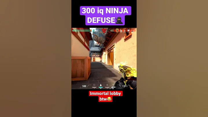 1v5 ninja defuse in immortal lobby #shorts