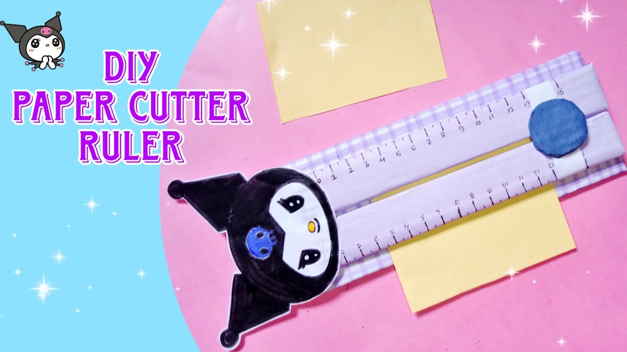 DIY ruler paper cutter / Handmade paper cutter / Diy paper cutter with  ruler 